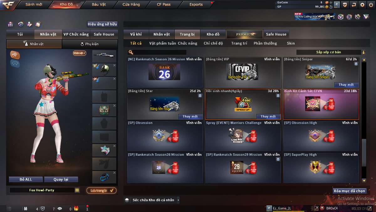 shop acc cf uy tin gia re